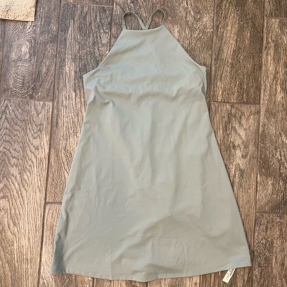 Madewell MWL Flex Dress, with sewn in shorts, Green, Small - Picture 4 of 8